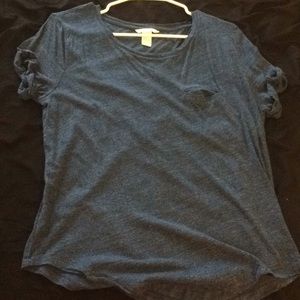 Short sleeve navy shirt